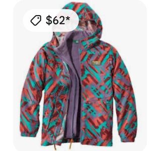 L.L. Bean Kids Multicolor Patterned Jacket